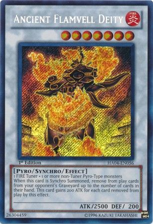 Ancient Flamvell Deity - HA04-EN056 - Secret Rare - 1st Edition