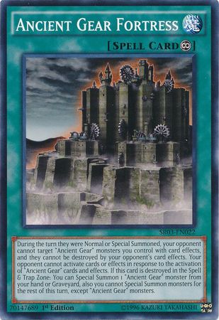 Ancient Gear Fortress - SR03-EN022 - Common - 1st Edition