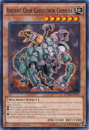 Ancient Gear Gadjiltron Chimera - SDGR-EN012 - Common - 1st Edition