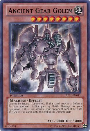 Ancient Gear Golem - BP01-EN011 - Rare - 1st Edition