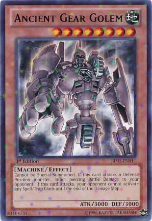 Ancient Gear Golem - BP01-EN011 - Starfoil Rare - 1st Edition