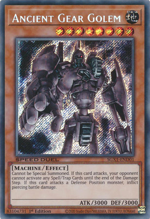 Ancient Gear Golem - SGX1-END01 - Secret Rare - 1st Edition