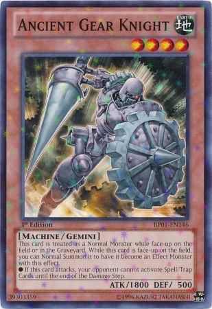 Ancient Gear Knight - BP01-EN146 - Starfoil Rare - 1st Edition