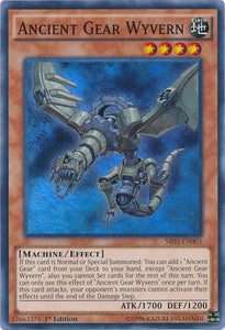 Ancient Gear Wyvern - SR03-EN003 - Super Rare - 1st Edition