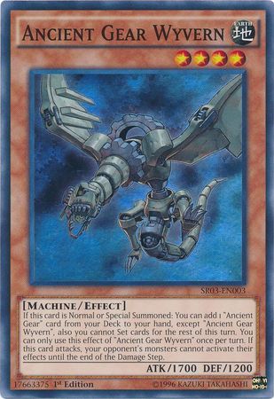 Ancient Gear Wyvern - SR03-EN003 - Super Rare - Unlimited