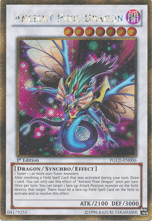 Ancient Pixie Dragon - PGLD-EN006 - Gold Secret Rare - 1st Edition