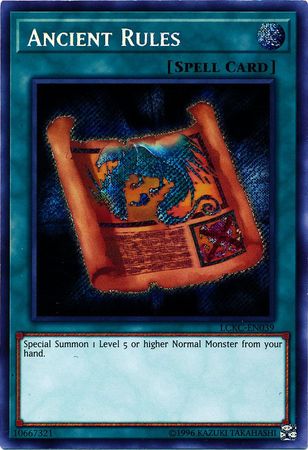 Ancient Rules - LCKC-EN039 - Secret Rare - Unlimited