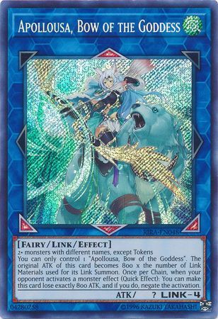 Apollousa, Bow of the Goddess - RIRA-EN048 - Secret Rare - Unlimited