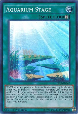 Aquarium Stage - DRL2-EN042 - Super Rare - 1st Edition