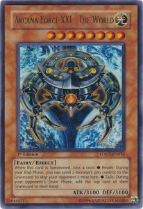 Arcana Force XXI - The World - LODT-EN016 - Ultra Rare - 1st Edition