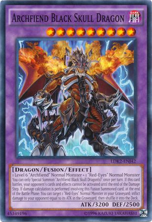 Archfiend Black Skull Dragon - LDK2-ENJ42 - Common - Unlimited