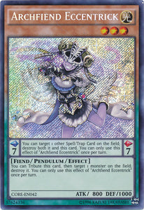 Archfiend Eccentrick - CORE-EN042 - Secret Rare - Unlimited