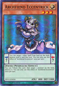 Archfiend Eccentrick - PEVO-EN026 - Super Rare - 1st Edition