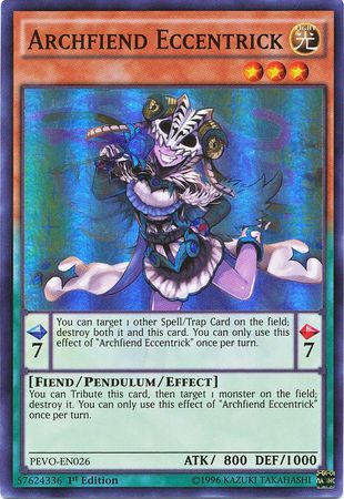 Archfiend Eccentrick - PEVO-EN026 - Super Rare - 1st Edition