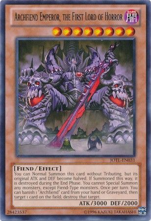 Archfiend Emperor, the First Lord of Horror - JOTL-EN031 - Rare - Unlimited