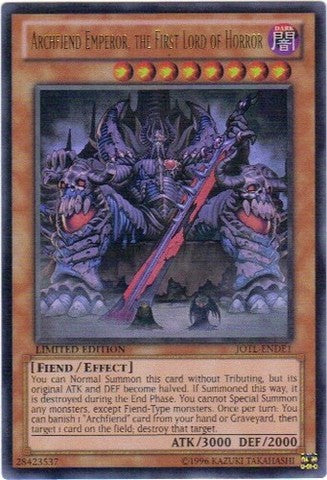 Archfiend Emperor, the First Lord of Horror - JOTL-ENDE1 - Ultra Rare - Limited