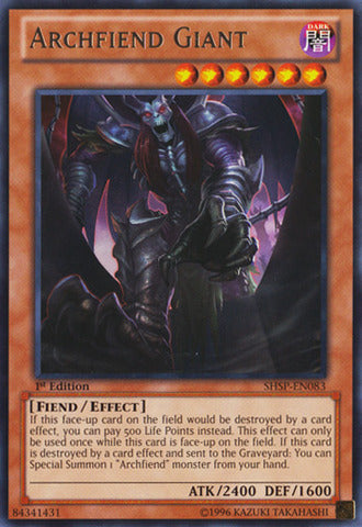 Archfiend Giant - SHSP-EN083 - Rare - Unlimited