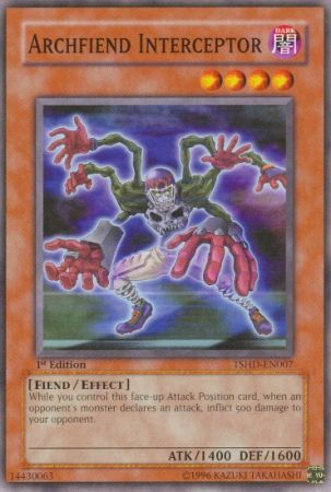 Archfiend Interceptor - TSHD-EN007 - Common - 1st Edition