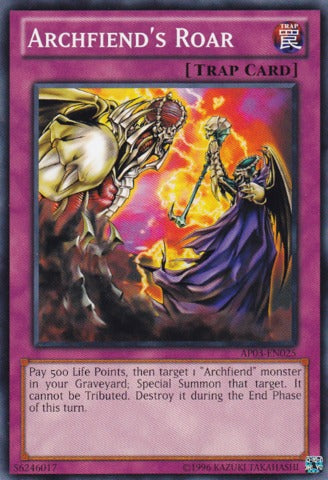 Archfiend's Roar - AP03-EN025 - Common - Unlimited