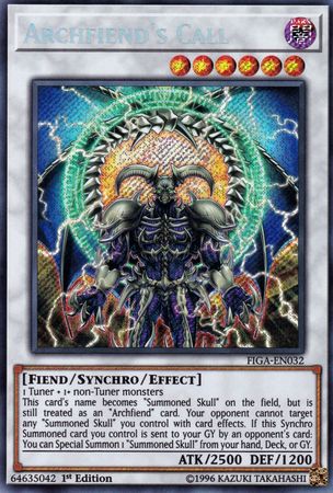 Archfiend's Call - FIGA-EN032 - Secret Rare - 1st Edition
