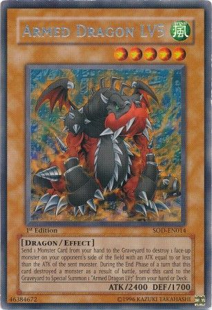 Armed Dragon LV5 - SOD-EN014 - Rare - 1st Edition