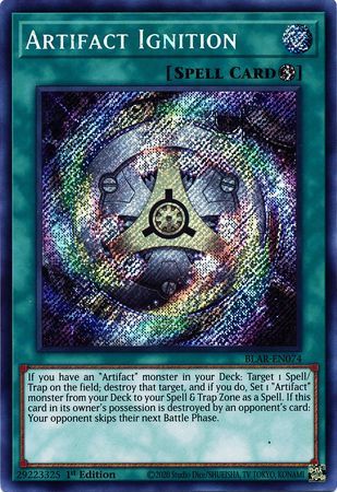 Artifact Ignition - BLAR-EN074 - Secret Rare - 1st Edition