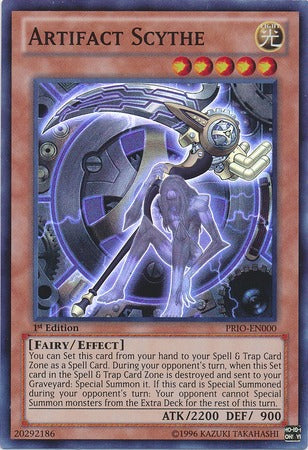 Artifact Scythe - PRIO-EN000 - Super Rare - 1st Edition