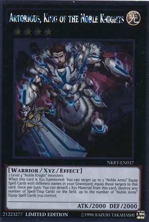 Artorigus, King of the Noble Knights - NKRT-EN037 - Platinum Rare - Limited