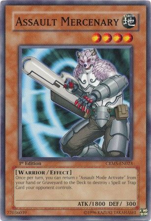 Assault Mercenary - CRMS-EN023 - Common - 1st Edition