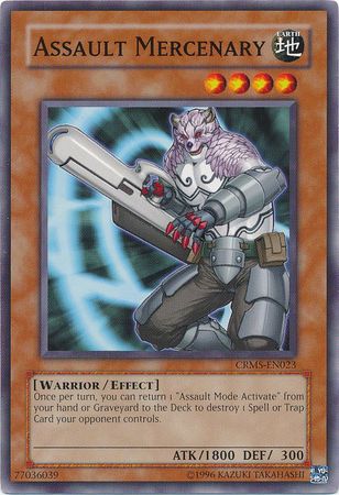 Assault Mercenary - CRMS-EN023 - Common - Unlimited