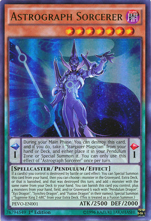 Astrograph Sorcerer - PEVO-EN001 - Ultra Rare - 1st Edition