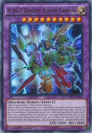 A-to-Z-Dragon Buster Cannon - SDKS-EN040 - Ultra Rare - 1st Edition