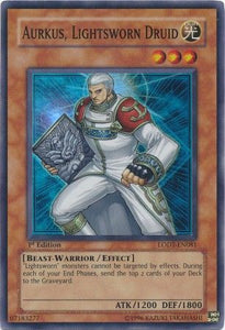 Aurkus, Lightsworn Druid - LODT-EN081 - Super Rare - 1st Edition