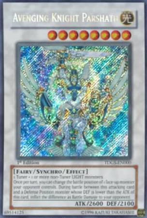 Avenging Knight Parshath - TDGS-EN000 - Secret Rare - 1st Edition