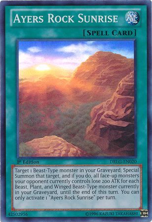 Ayers Rock Sunrise - DRLG-EN020 - Super Rare - 1st Edition