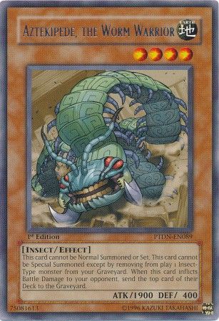 Aztekipede, The Worm Warrior - PTDN-EN089 - Rare - 1st Edition