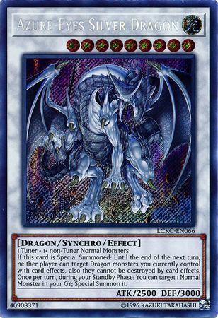 Azure-Eyes Silver Dragon - LCKC-EN066 - Secret Rare - Unlimited