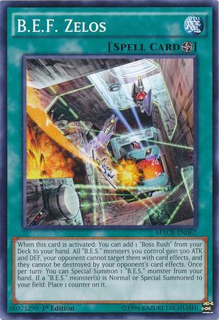 B.E.F. Zelos - MACR-EN062 - Common - 1st Edition