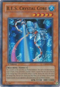 B.E.S. Crystal Core - CRV-EN021 - Super Rare - 1st Edition