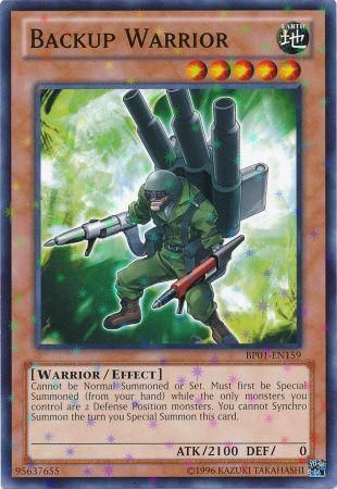 Backup Warrior - BP01-EN159 - Starfoil Rare - Unlimited