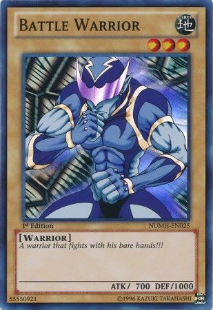 Battle Warrior - NUMH-EN025 - Super Rare - 1st Edition