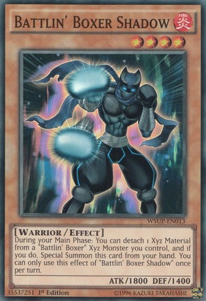 Battlin' Boxer Shadow - WSUP-EN013 - Super Rare - 1st Edition