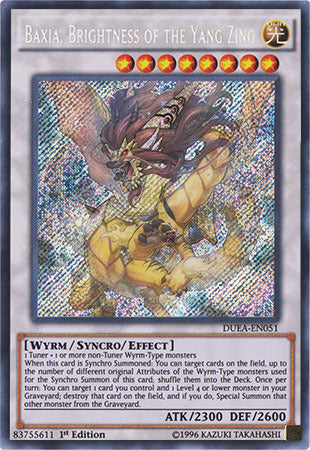 Baxia, Brightness of the Yang Zing - DUEA-EN051 - Secret Rare - 1st Edition