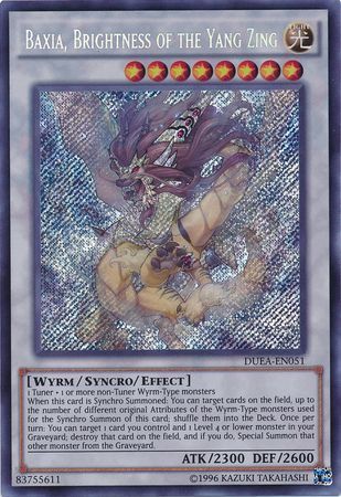 Baxia, Brightness of the Yang Zing - DUEA-EN051 - Secret Rare - Unlimited
