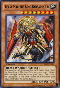 Beast Machine King Barbaros  Ür - BP02-EN084 - Rare - 1st Edition