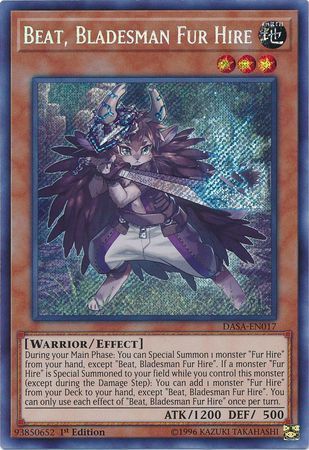 Beat, Bladesman Fur Hire - DASA-EN017 - Secret Rare - 1st Edition
