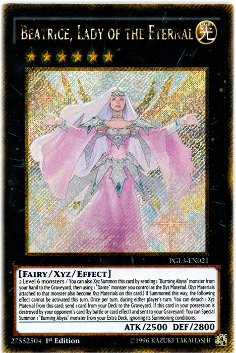 Beatrice, Lady of the Eternal - PGL3-EN021 - Gold Secret Rare - 1st Edition