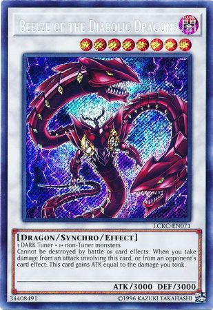 Beelze of the Diabolic Dragons - LCKC-EN071 - Secret Rare - Unlimited