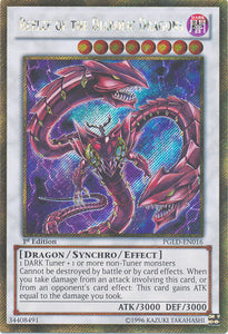 Beelze of the Diabolic Dragons - PGLD-EN016 - Gold Secret Rare - Unlimited