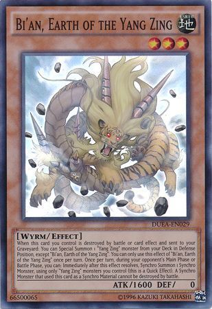 Bi'an, Earth of the Yang Zing - DUEA-EN029 - Super Rare - Unlimited